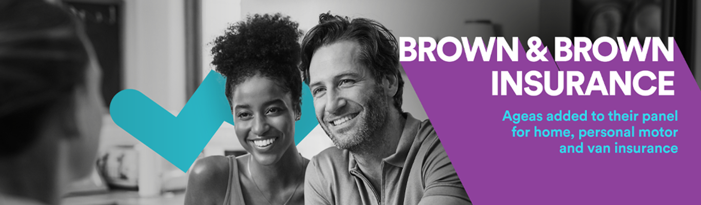 Brown & Brown Insurance sign with Ageas